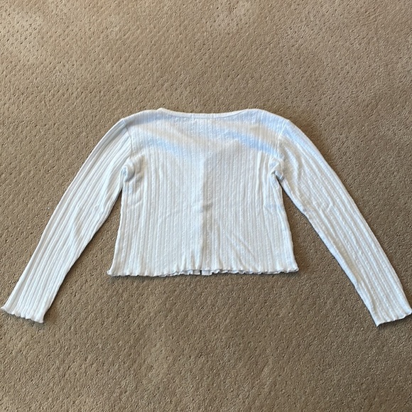 Girls white fawn sweater top - Picture 3 of 4